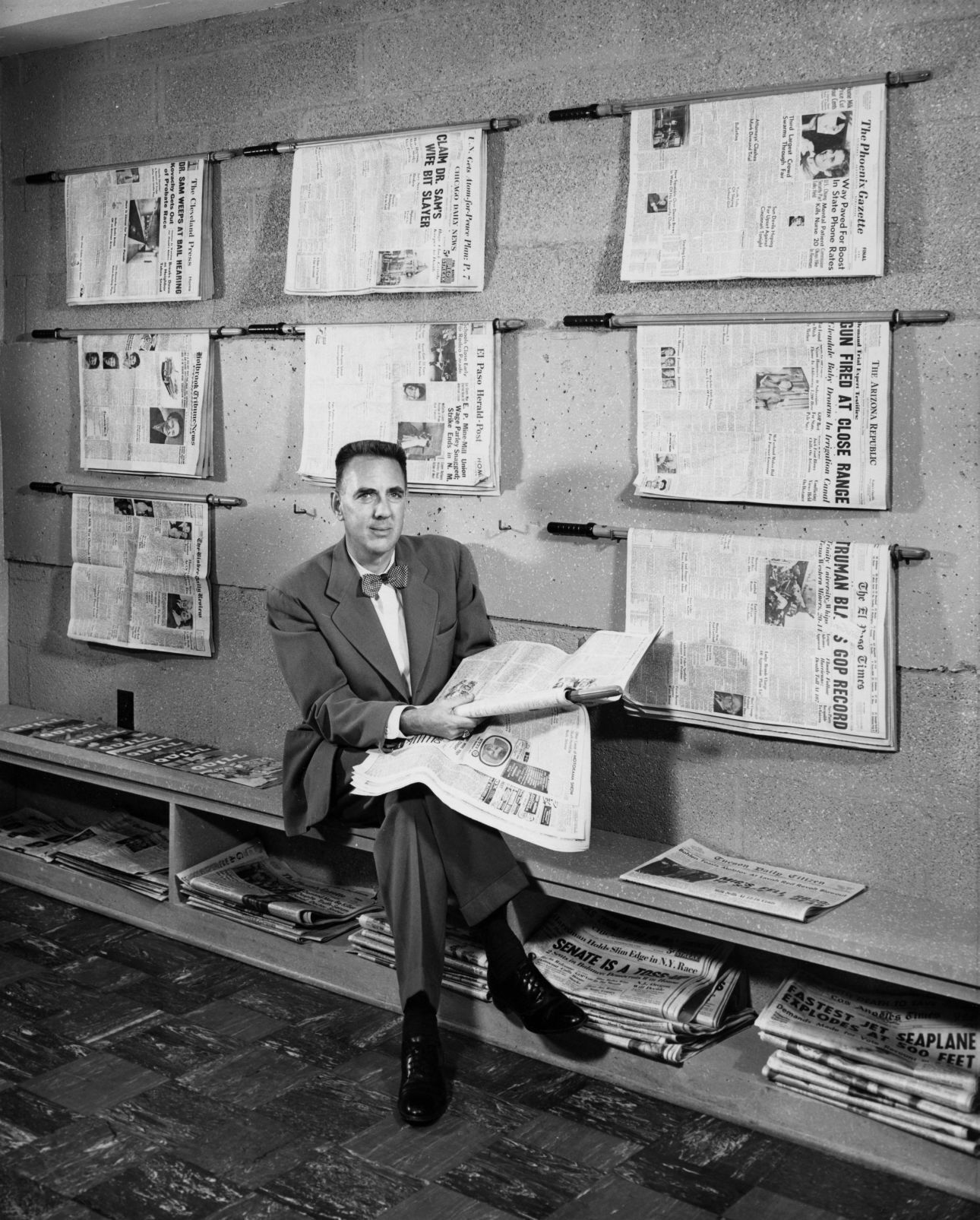 Tucson Citizen newsroom, 1954